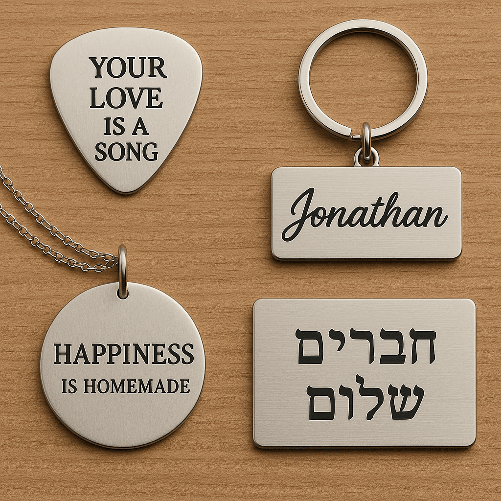 איך לבחור פונט ועיצוב לחריטה